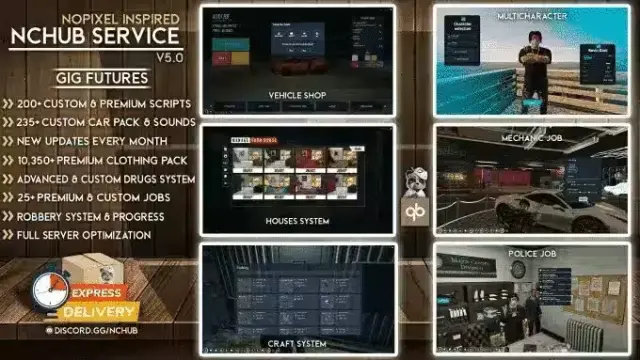 QBCore Framework V5 Server Base with 250+ Scripts