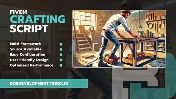 FiveM Crafting Script with Skill and Location Gates
