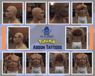 [200] Tattoo Pack for FiveM Servers | Supports qb screenshot 6