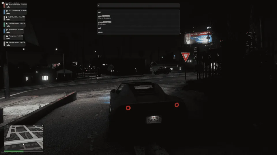 FiveM Chat Theme by 0Resmon with a Custom Input Box - preview screenshot